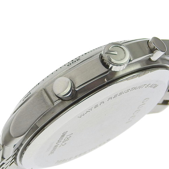 Gucci GUCCI G timeless men's quartz battery watch chronograph black dial 126 2 - Picture 5 of 9